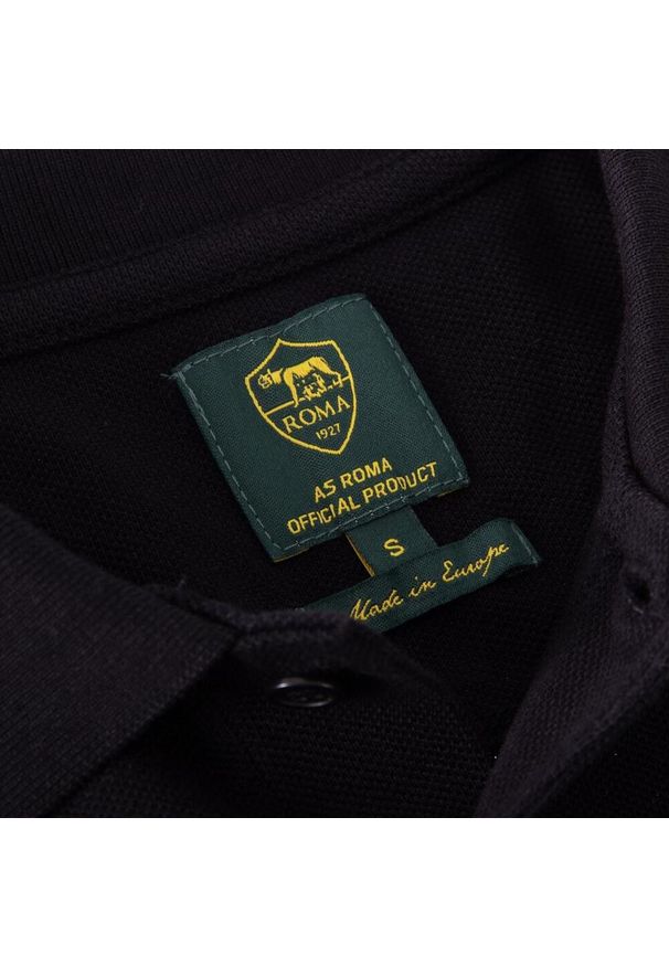 COPA FOOTBALL - Koszulka polo AS Roma Heritage Nera. Typ kołnierza: polo. Kolor: czarny. Materiał: materiał. Sport: piłka nożna