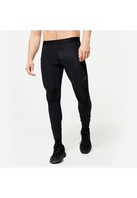 DOMYOS - Legginsy fitness męskie Domyos. Kolor: czarny. Materiał: poliester, elastan, materiał. Sport: fitness