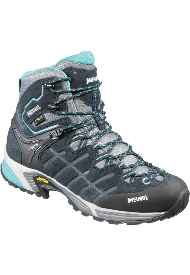 Buty trekkingowe damskie MEINDL Kapstadt Lady GTX, z membraną Gore-Tex. Kolor: niebieski. Styl: sportowy