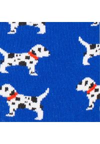 His Story - Skarpetki Bawełniane - Tematyczne - Niebieskie w Dalmatyńczyki. Kolor: niebieski. Materiał: elastan, bawełna, poliamid #4