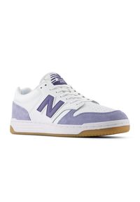 Buty unisex New Balance BB480LXB – białe. Okazja: na co dzień. Kolor: biały. Materiał: dresówka, materiał, syntetyk. Szerokość cholewki: normalna. Sport: turystyka piesza #5
