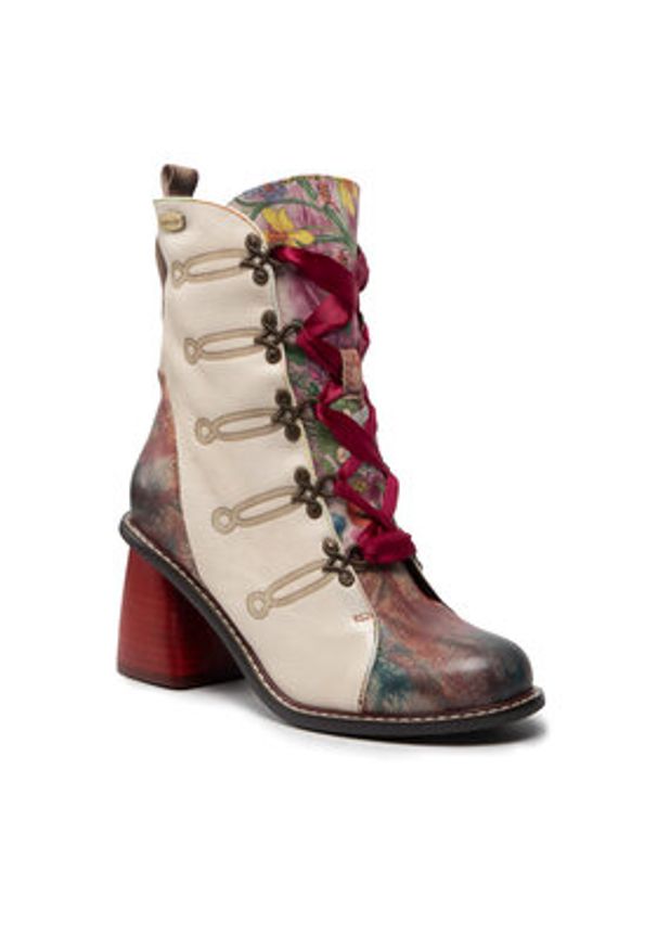 Laura Vita Trzewiki Evcao 01E SL68259-1E Beżowy. Kolor: beżowy. Materiał: skóra