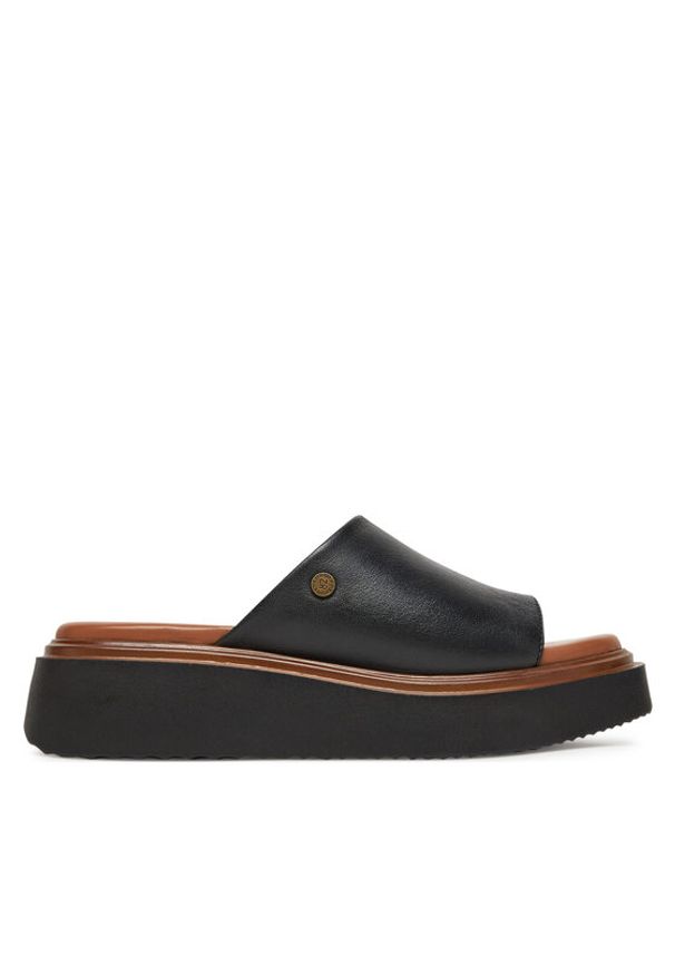 Beverly Hills Polo Club Klapki WI44-CAGE-03 Czarny. Kolor: czarny. Materiał: skóra