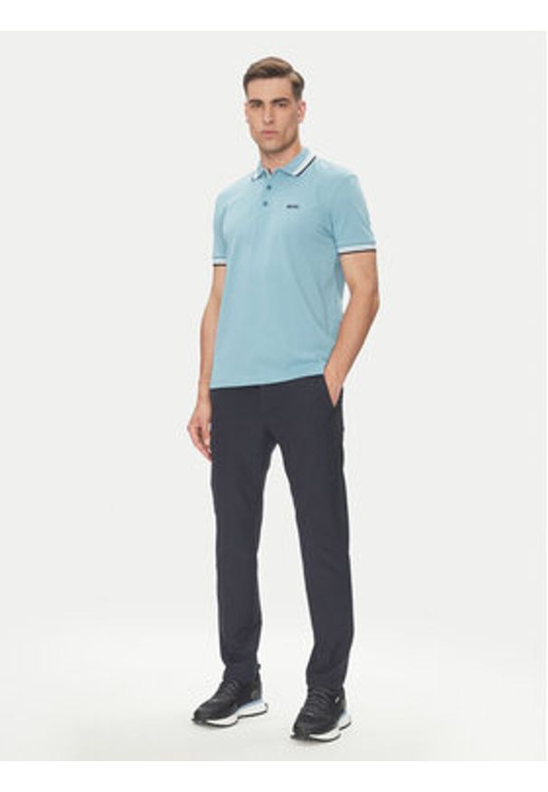 BOSS Polo Paddy 50469055 Niebieski Regular Fit. Typ kołnierza: polo. Kolor: niebieski. Materiał: bawełna