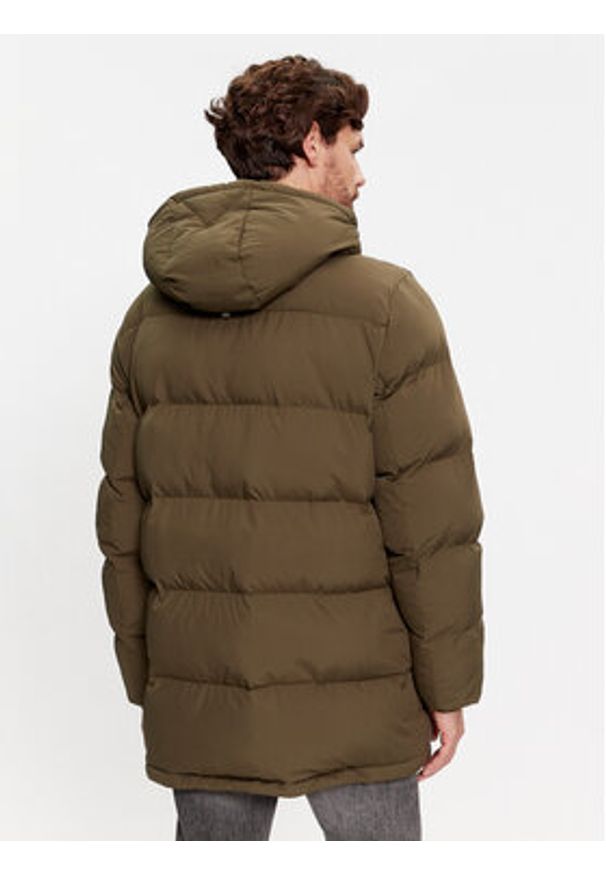 TOMMY HILFIGER - Tommy Hilfiger Kurtka zimowa Essential Rockie MW0MW33961 Khaki Regular Fit. Kolor: brązowy. Materiał: syntetyk. Sezon: zima