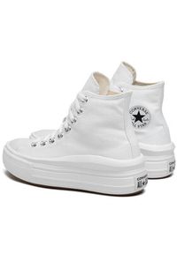 Converse Trampki Chuck Taylor All Star Move Platform 568498C Biały. Kolor: biały. Materiał: materiał. Obcas: na platformie #4