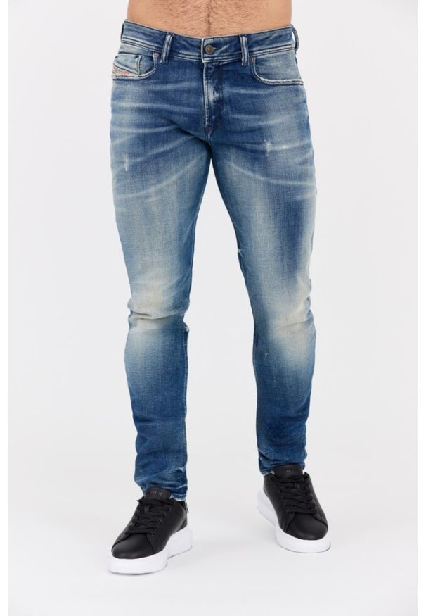 Diesel - DIESEL Niebieskie jeansy męskie 1979 SLEENKER, Rozmiar 36/32. Okazja: na co dzień. Kolor: niebieski. Styl: casual