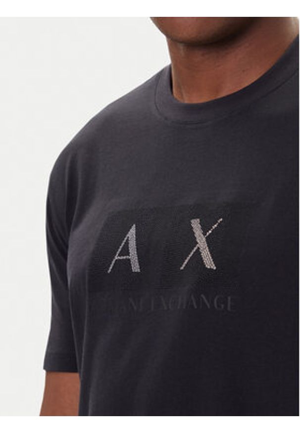 Armani Exchange T-Shirt XM001463 AF10356 UB101 Granatowy Regular Fit. Kolor: niebieski. Materiał: bawełna