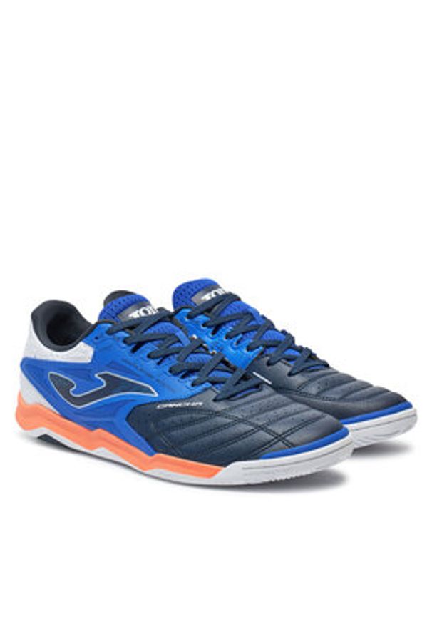 Joma Buty do piłki nożnej Cancha Indoor CANW2403IN Granatowy. Kolor: niebieski. Materiał: skóra
