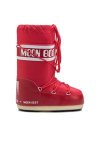 Śniegowce Moon Boot. Kolor: czerwony. Materiał: nylon #1