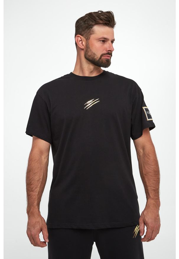 Philipp Plein - T-shirt męski z logo PLEIN SPORT. Styl: sportowy