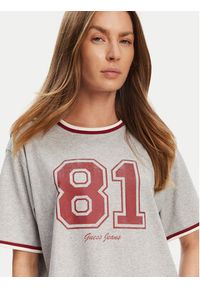 Guess Jeans T-Shirt W5YI19 K8HM0 Szary Regular Fit. Kolor: szary. Materiał: bawełna #4