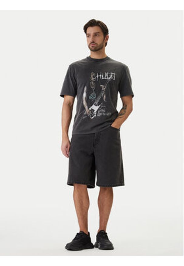 Hugo - HUGO T-Shirt Noctornix 50554368 Czarny Regular Fit. Kolor: czarny. Materiał: bawełna