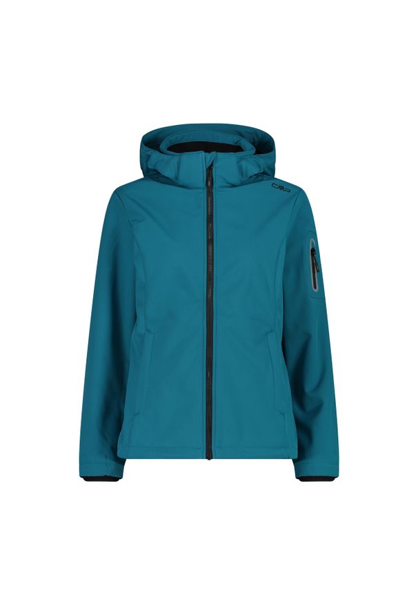 Kurtka damska turystyczna CMP 39A5006. Kolor: niebieski. Materiał: softshell. Sport: turystyka piesza