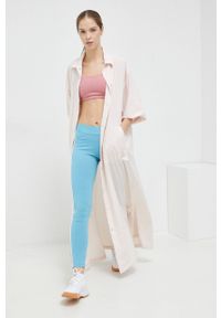Adidas - adidas płaszcz kolor różowy. Kolor: różowy. Materiał: materiał #1