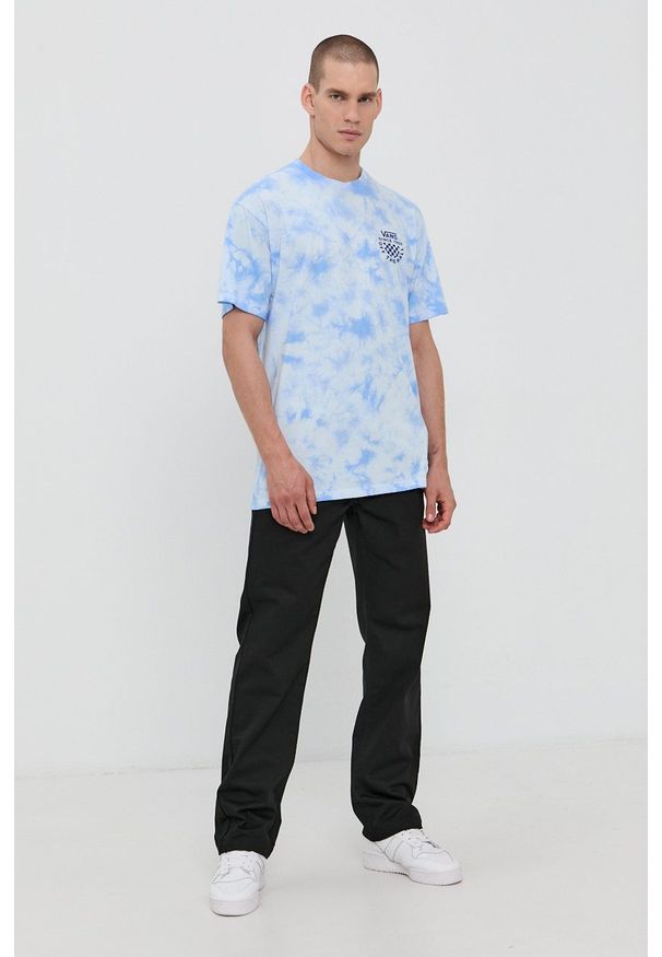 Vans - Spodnie. Kolor: czarny. Materiał: tkanina. Wzór: gładki