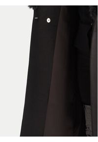 YES LONDON Płaszcz wełniany CD1218ECO Czarny Regular Fit. Kolor: czarny. Materiał: syntetyk #5