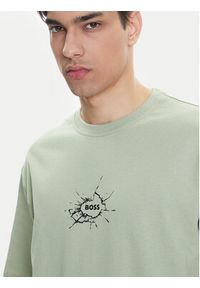BOSS T-Shirt Te_Voyage 50546370 Zielony Relaxed Fit. Kolor: zielony. Materiał: bawełna