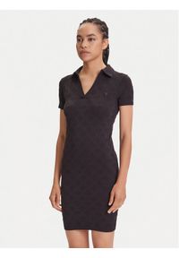 Guess Sukienka codzienna V5YK05 Z3OA0 Czarny Regular Fit. Okazja: na co dzień. Kolor: czarny. Materiał: syntetyk. Typ sukienki: proste. Styl: casual