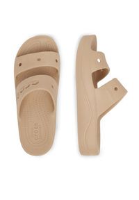 Crocs Klapki BAYA PLATFORM SANDAL 208188-212 Beżowy. Kolor: beżowy. Materiał: syntetyk. Obcas: na platformie