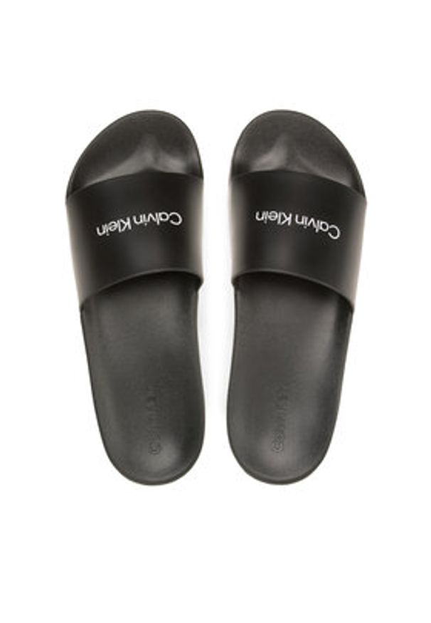 Calvin Klein Klapki Chuncky Pool Slide Rub HM0HM01063 Czarny. Kolor: czarny