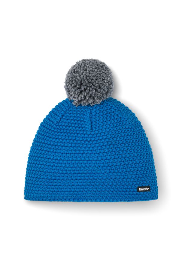 Czapka Eisbar Jamie Pompon MÜ. Kolor: niebieski. Materiał: wełna. Styl: sportowy