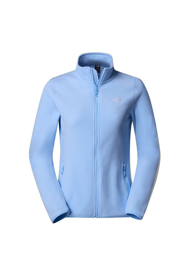 Bluza The North Face 100 Glacier Full-Zip Fleece 0A855O1I51 - niebieska. Kolor: niebieski. Materiał: polar, poliester, dzianina. Styl: klasyczny. Sport: narciarstwo