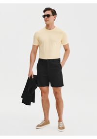 Pako Lorente - PAKO LORENTE – Bawełniany żółty t-shirt. Okazja: na co dzień. Kolor: czerwony, żółty, oliwkowy. Materiał: bawełna. Styl: casual #6