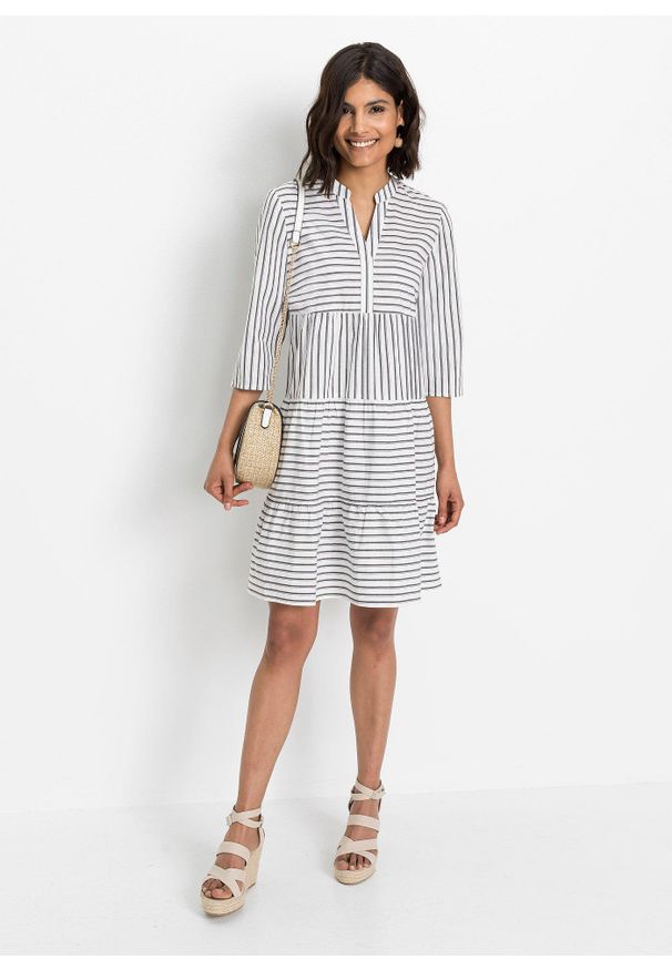 bonprix - Sukienka tunikowa. Kolor: czarny