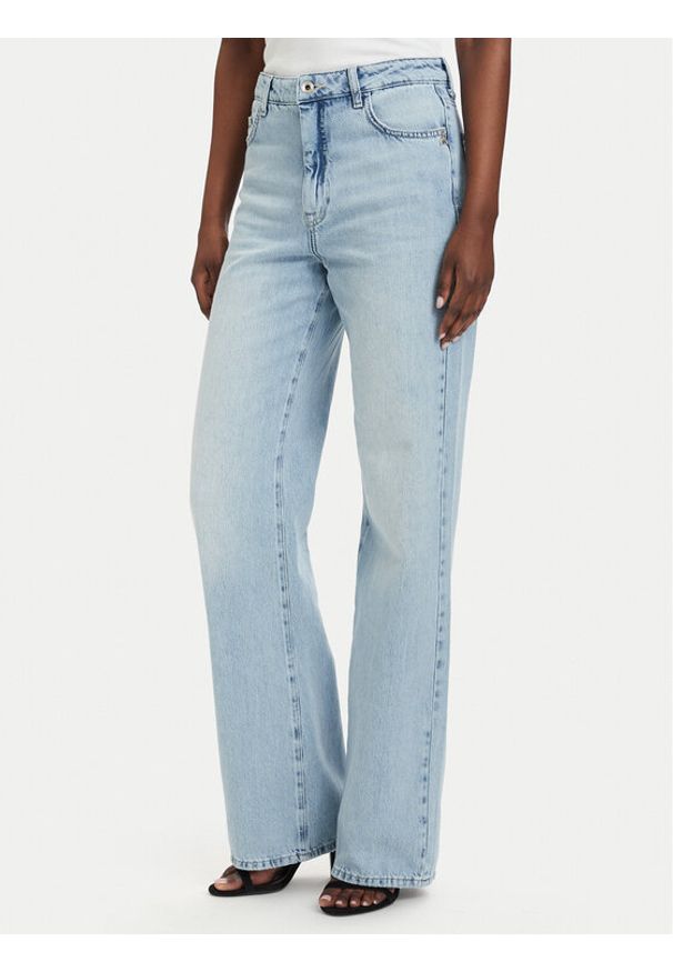 Patrizia Pepe Jeansy 2P1772/D070-CB21 Niebieski jasny Straight Fit. Kolor: niebieski