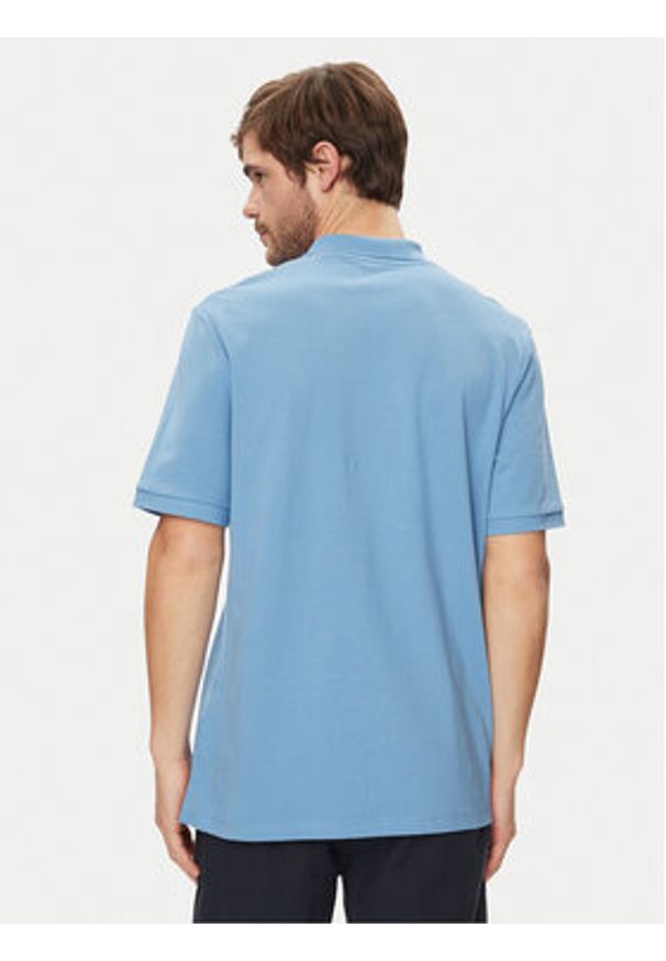 Jack & Jones - Jack&Jones Polo Josh 12247387 Niebieski Standard Fit. Typ kołnierza: polo. Kolor: niebieski. Materiał: bawełna