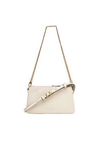 Pinko - PINKO Torebka Double Mini Al 25-26 PLTT 105359 A0QO Biały. Kolor: biały. Materiał: skórzane #5