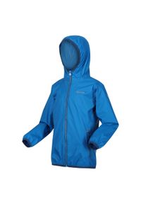 Regatta - Kurtka turystyczna dziecięca Lever II przeciwdeszczowa. Kolor: niebieski. Materiał: poliamid. Styl: sportowy. Sport: turystyka piesza #1