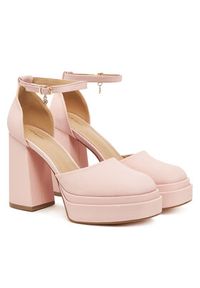 DeeZee Półbuty LW85478-6 Różowy. Kolor: różowy. Materiał: materiał #3