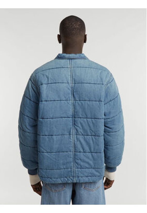 G-Star RAW - G-Star Raw Kurtka jeansowa D25201-D777 Niebieski Regular Fit. Kolor: niebieski. Materiał: bawełna