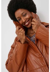 Answear Lab kurtka damska kolor brązowy przejściowa. Okazja: na co dzień. Kolor: brązowy. Styl: wakacyjny #2