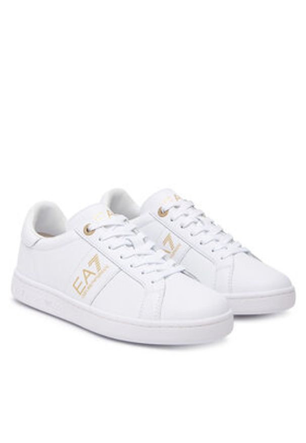EA7 Emporio Armani Sneakersy 7X000332 AF10848 M0015 Biały. Kolor: biały. Materiał: skóra