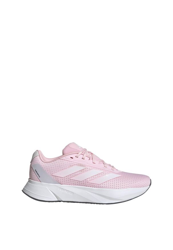 Adidas - Buty Duramo SL. Kolor: wielokolorowy, biały, różowy, czarny. Materiał: materiał. Sport: bieganie