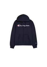 Bluza męska Champion Full Zip Hoodie. Kolor: niebieski. Materiał: dresówka #1