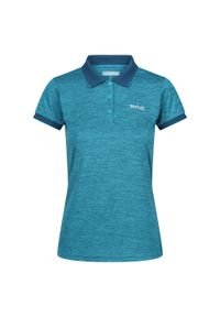 Regatta - Damska Koszulka Polo Remex II. Typ kołnierza: polo. Kolor: niebieski, zielony, wielokolorowy. Styl: sportowy #1
