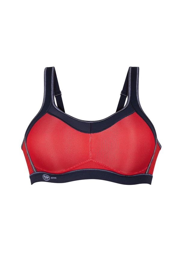 ANITA ACTIVE - Stanik do biegania Momentum z wysoki poziomem podtrzymywania. Kolor: czerwony. Materiał: poliester, elastan, poliamid. Sport: bieganie