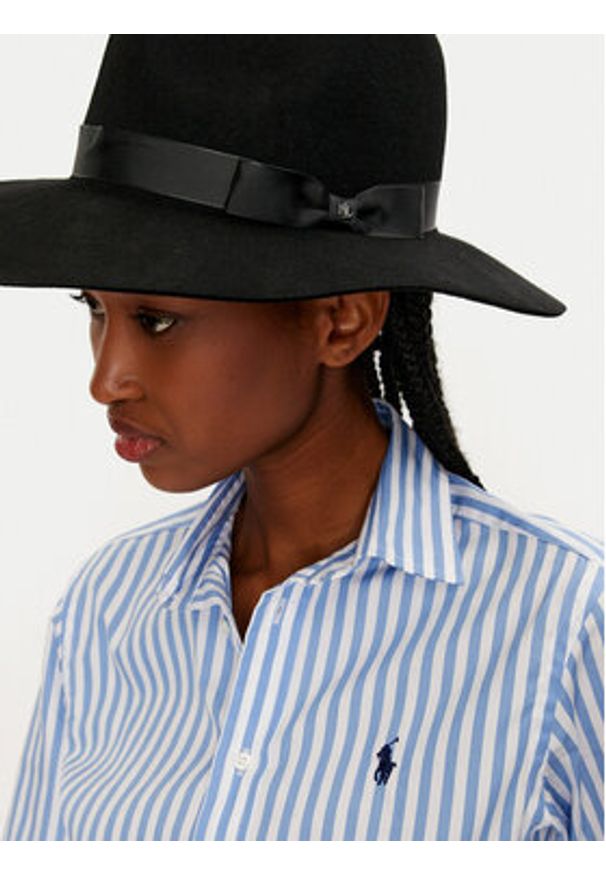 Lauren Ralph Lauren - LAUREN RALPH LAUREN Kapelusz 454960158001 Czarny. Kolor: czarny. Materiał: materiał, wełna
