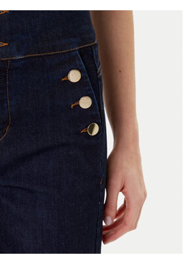 Rinascimento Jeansy CFC0126162003 Granatowy Wide Leg. Kolor: niebieski