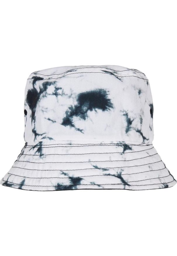 FLEXFIT - Batik Dye Reversible Bucket Hat. Kolor: biały, czarny, wielokolorowy