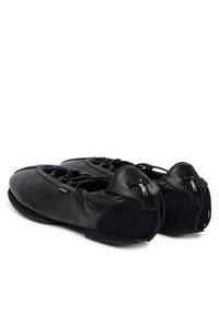 Polo Ralph Lauren Baleriny Blrna Lce Up 804P08221001 Czarny. Kolor: czarny. Materiał: skóra #3