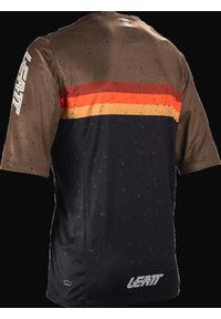 LEATT - Koszulka rowerowa męska Leatt Jersey MTB Enduro 3.0. Kolor: czarny. Materiał: jersey