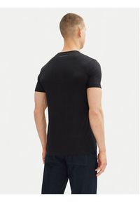Karl Lagerfeld - KARL LAGERFELD T-Shirt 755065 552241 Granatowy Regular Fit. Typ kołnierza: dekolt w karo. Kolor: niebieski. Materiał: bawełna