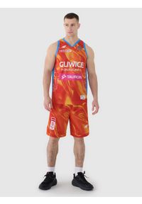 4f - 4F Koszulka meczowa replika domowa z sezonu 2024/25 męska 4F x PLK - GTK Gliwice - multikolor 3XL. Typ kołnierza: dekolt w serek. Kolor: wielokolorowy. Materiał: dzianina, włókno, materiał, syntetyk. Wzór: nadruk, gładki, ze splotem. Sport: koszykówka, fitness #2
