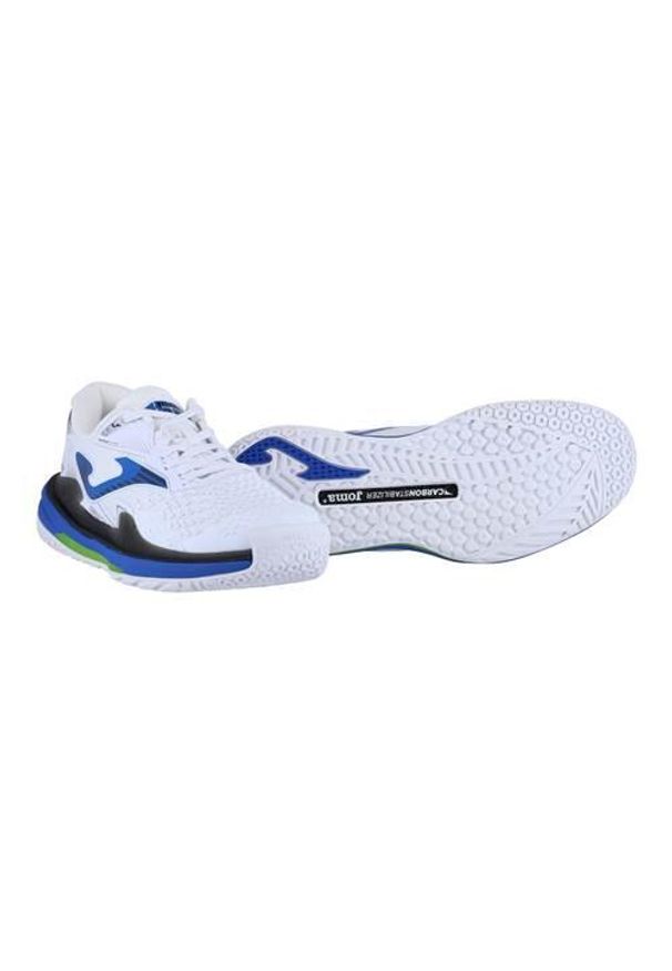 Buty do tenisa męskie Joma Ace 2402 Allcourt. Zapięcie: sznurówki. Kolor: biały, wielokolorowy, niebieski. Materiał: materiał, syntetyk, tkanina. Szerokość cholewki: normalna. Sport: tenis