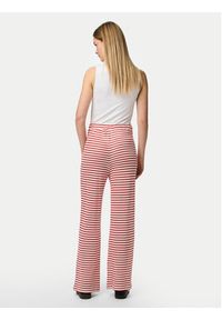 Pieces Spodnie materiałowe Manilla 17155071 Czerwony Wide Leg. Kolor: czerwony. Materiał: bawełna